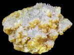 Sulfur and Celestine (Celestite) Crystal Association - Italy #62905-1